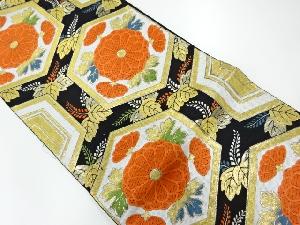 アンティーク 亀甲に菊桐模様織出し袋帯(材料)